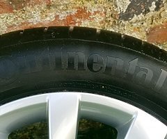 Skoda Alcatras alloy wheels with tyres - brand new