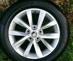 Skoda Alcatras alloy wheels with tyres - brand new - Image 7/10