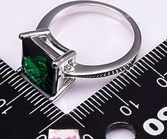 Emerald 925 Sterling Silver Rings