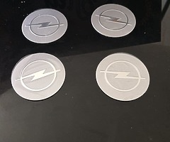 4x Opel hub sticker